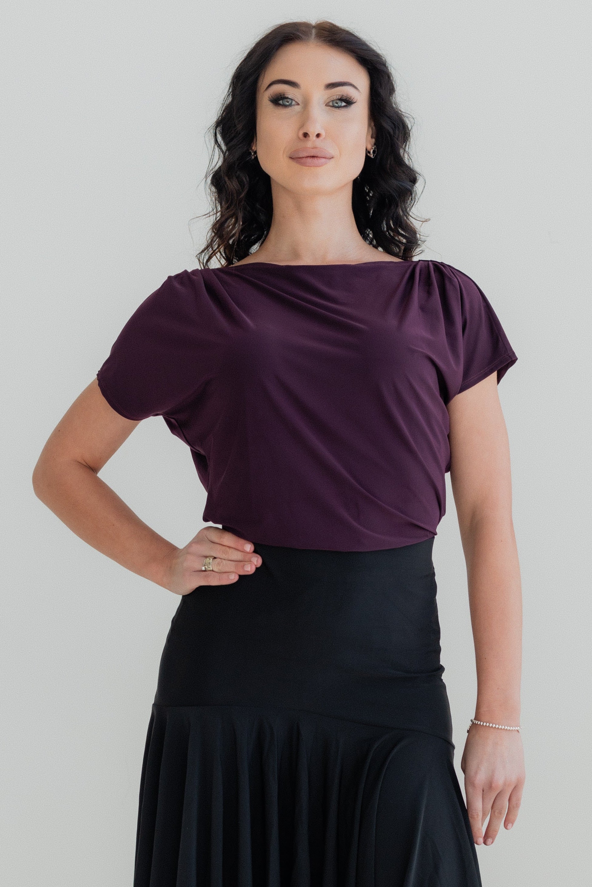 Dahlia Top - Plum