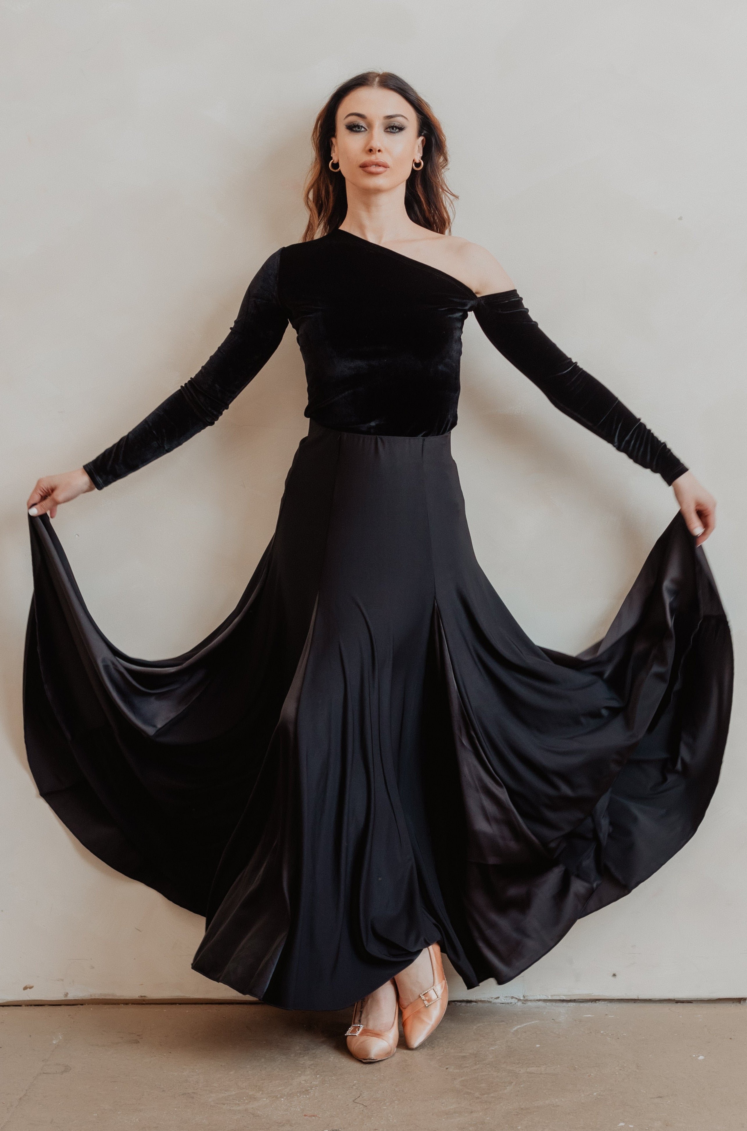 Maven Top - Black Velvet
