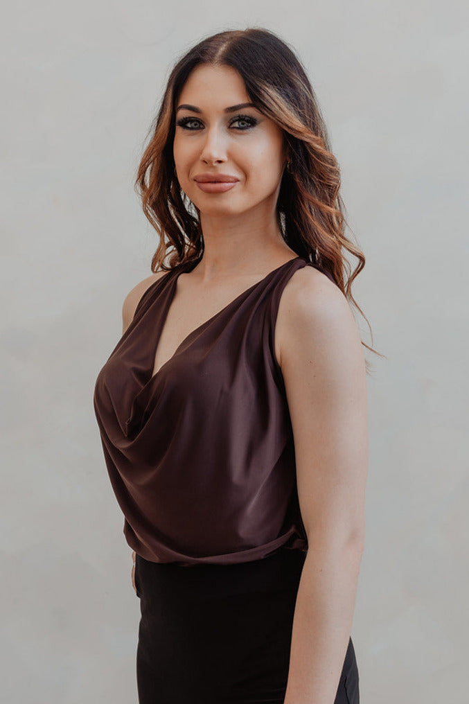 Lara Tank Top - Chocolate