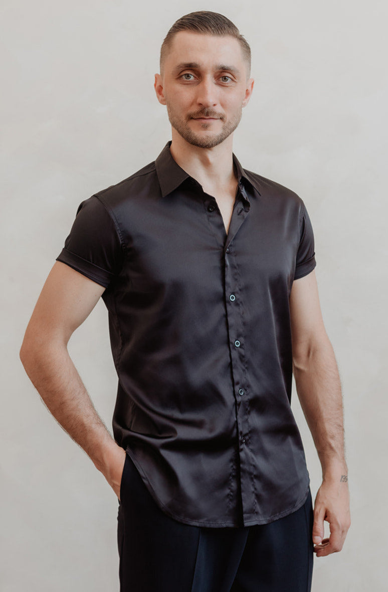 Pajama Shirt (Short Sleeve) - Satin