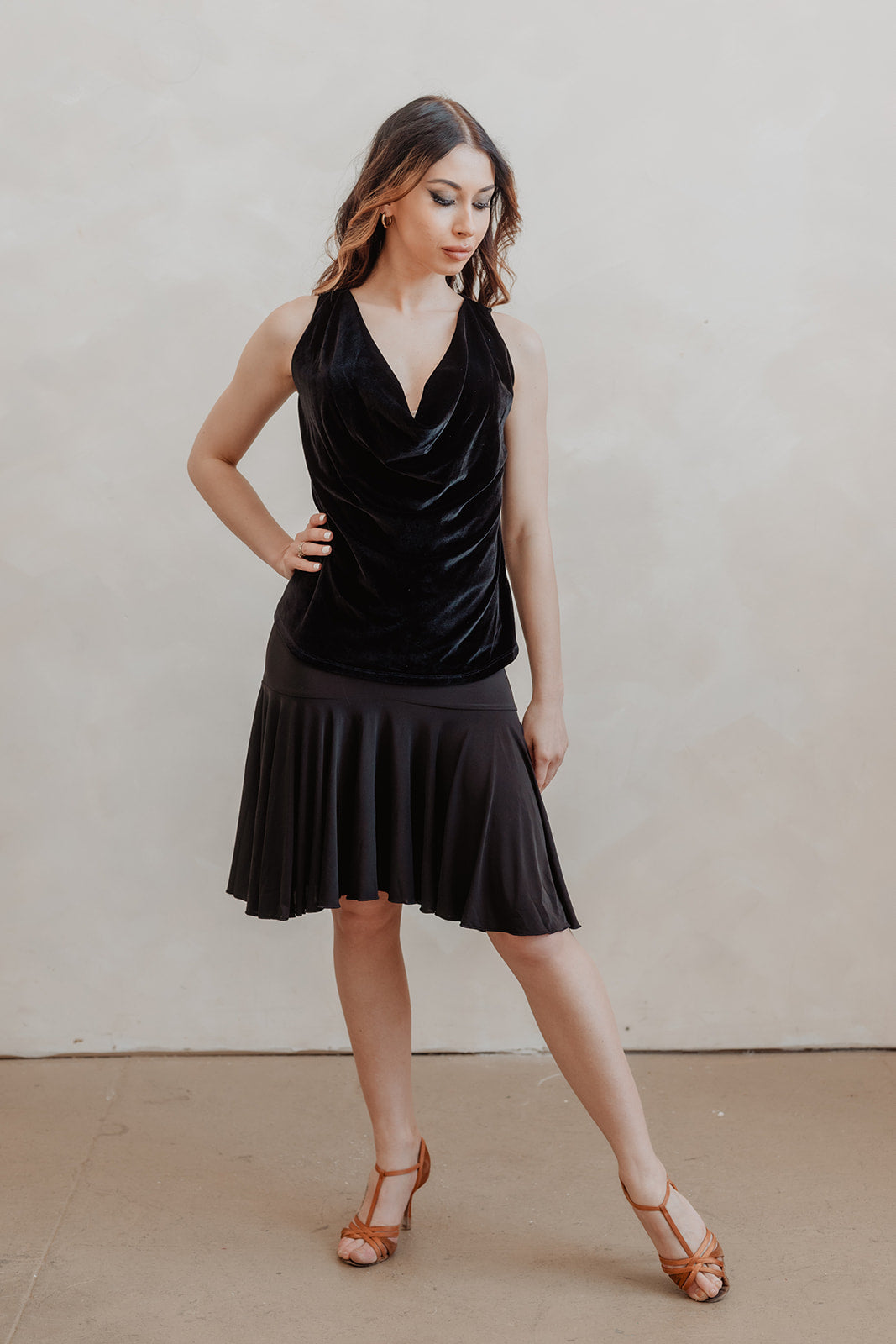 Lara Tank Top - Black Velvet