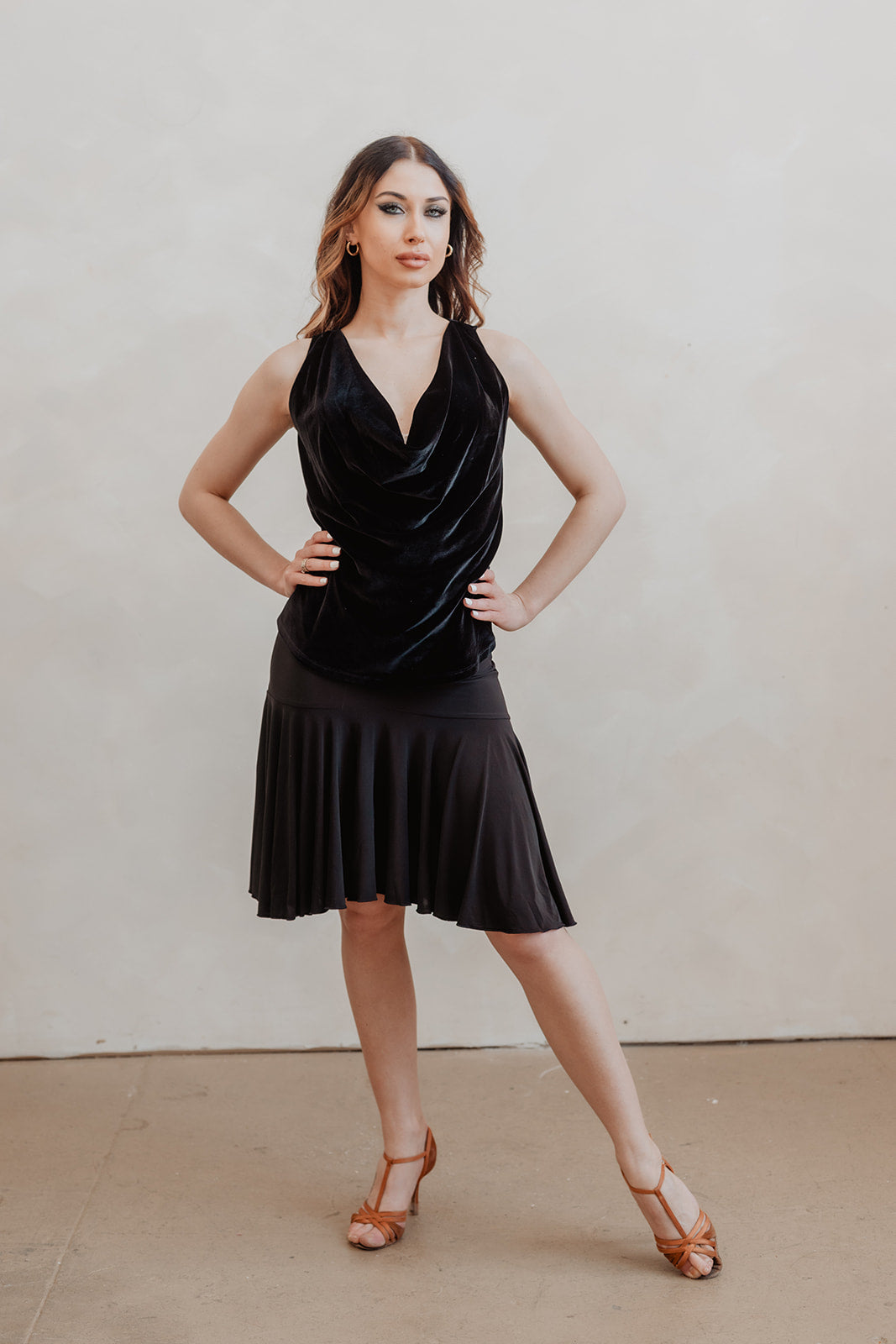 Lara Tank Top - Black Velvet