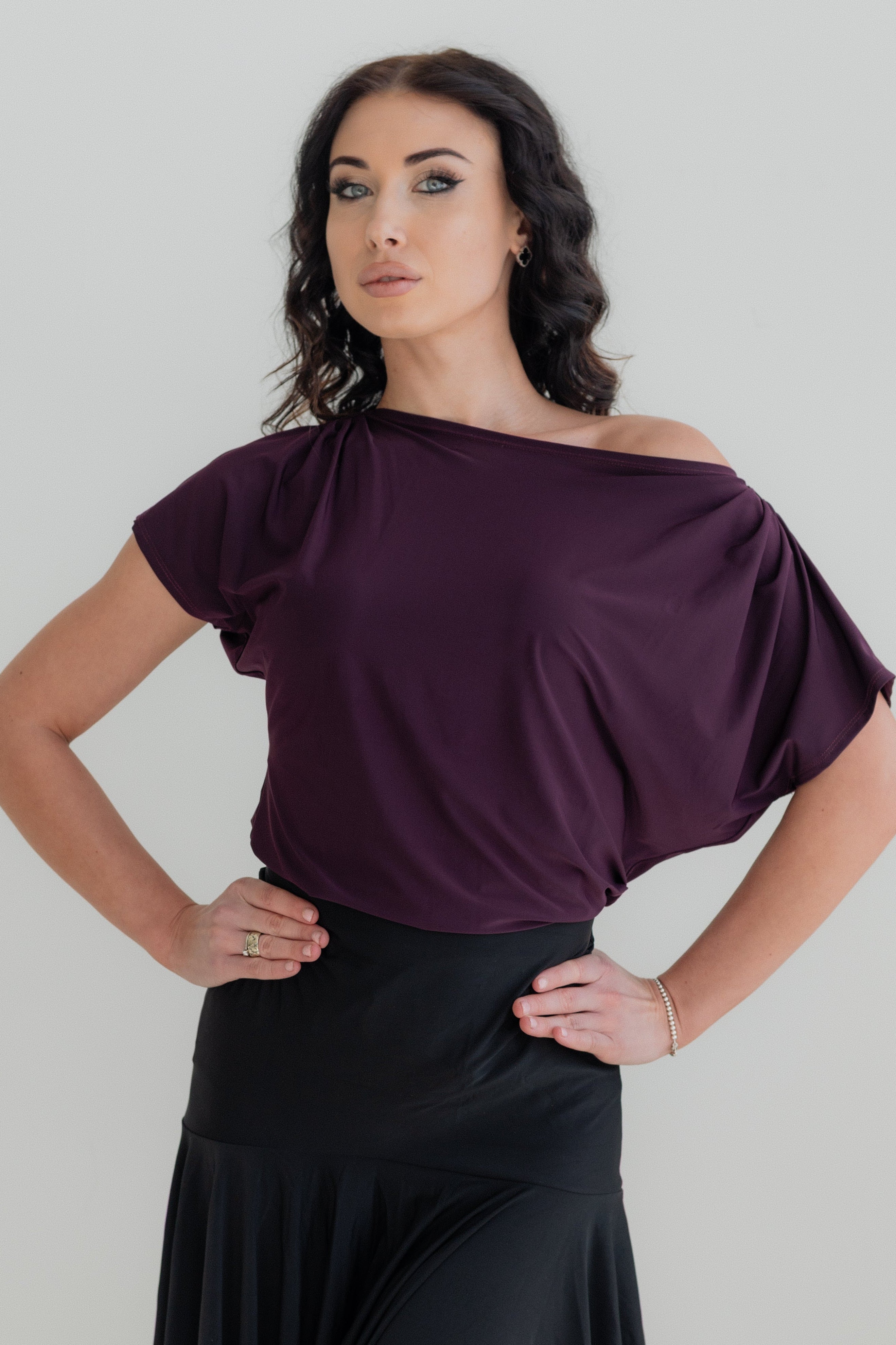 Dahlia Top - Plum