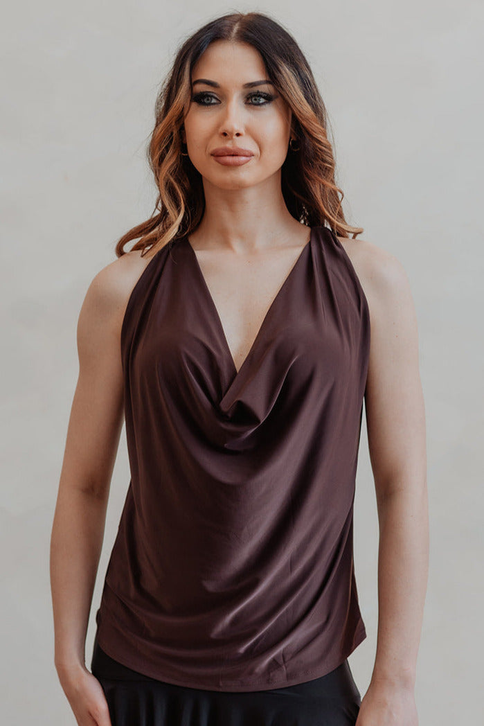 Lara Tank Top - Chocolate