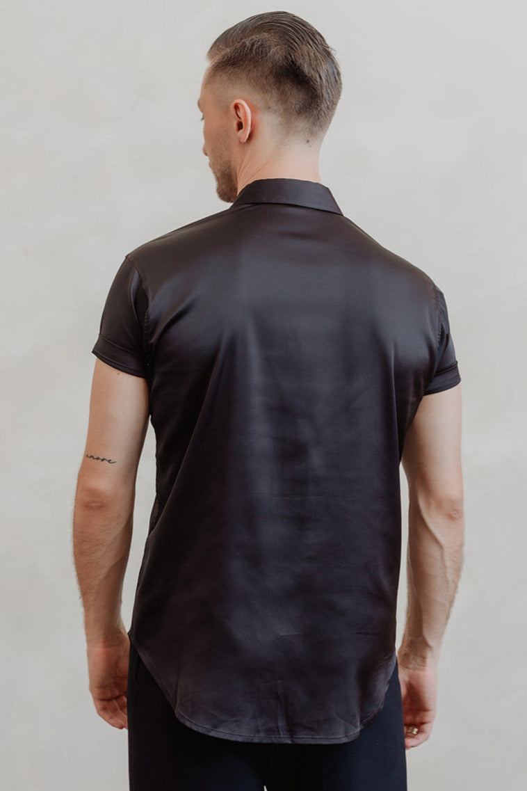 Pajama Shirt (Short Sleeve)  - Satin