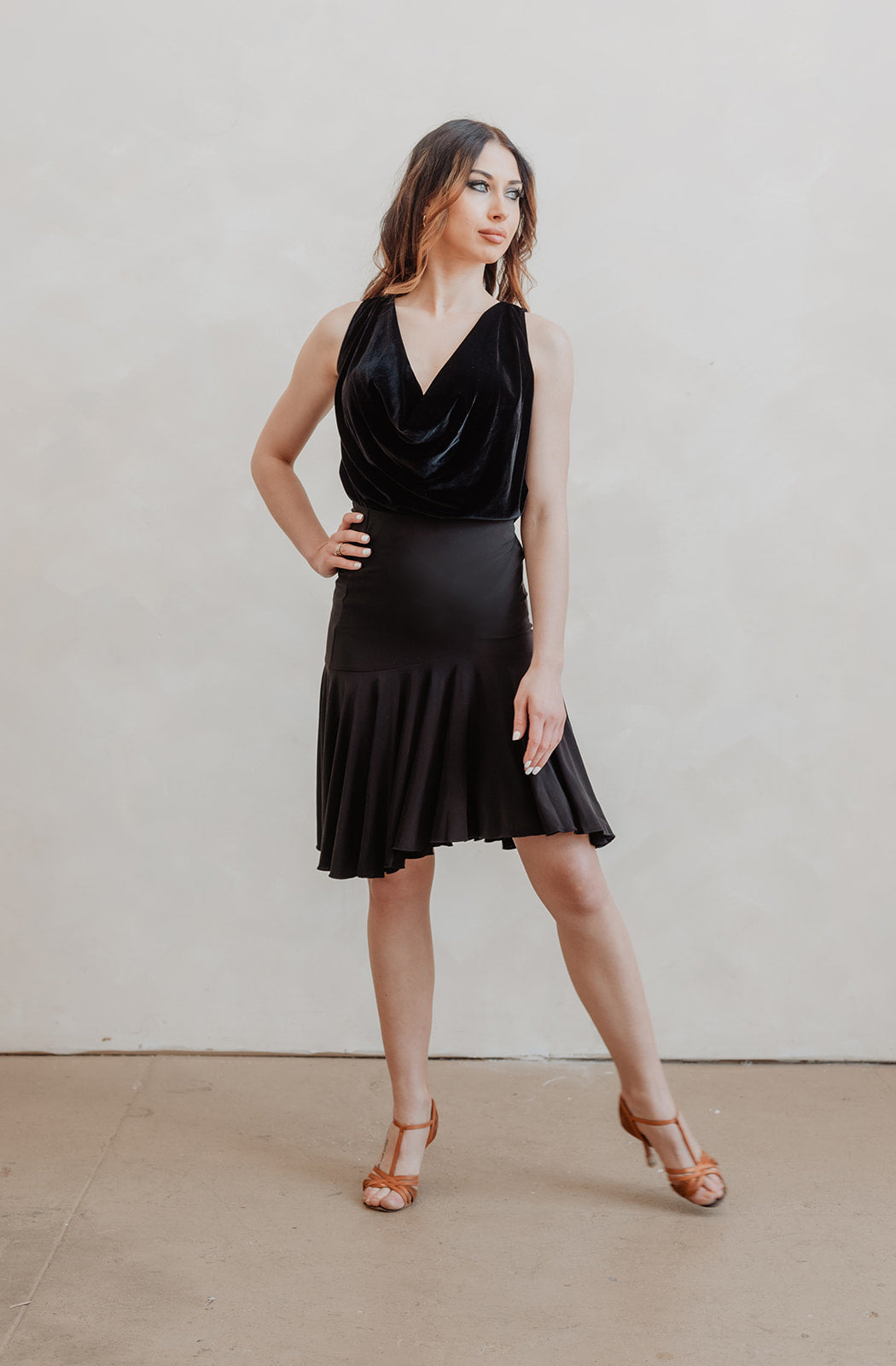 Lara Tank Top - Black Velvet