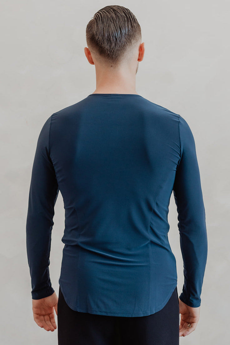 Jay V-Neck Shirt - Navy