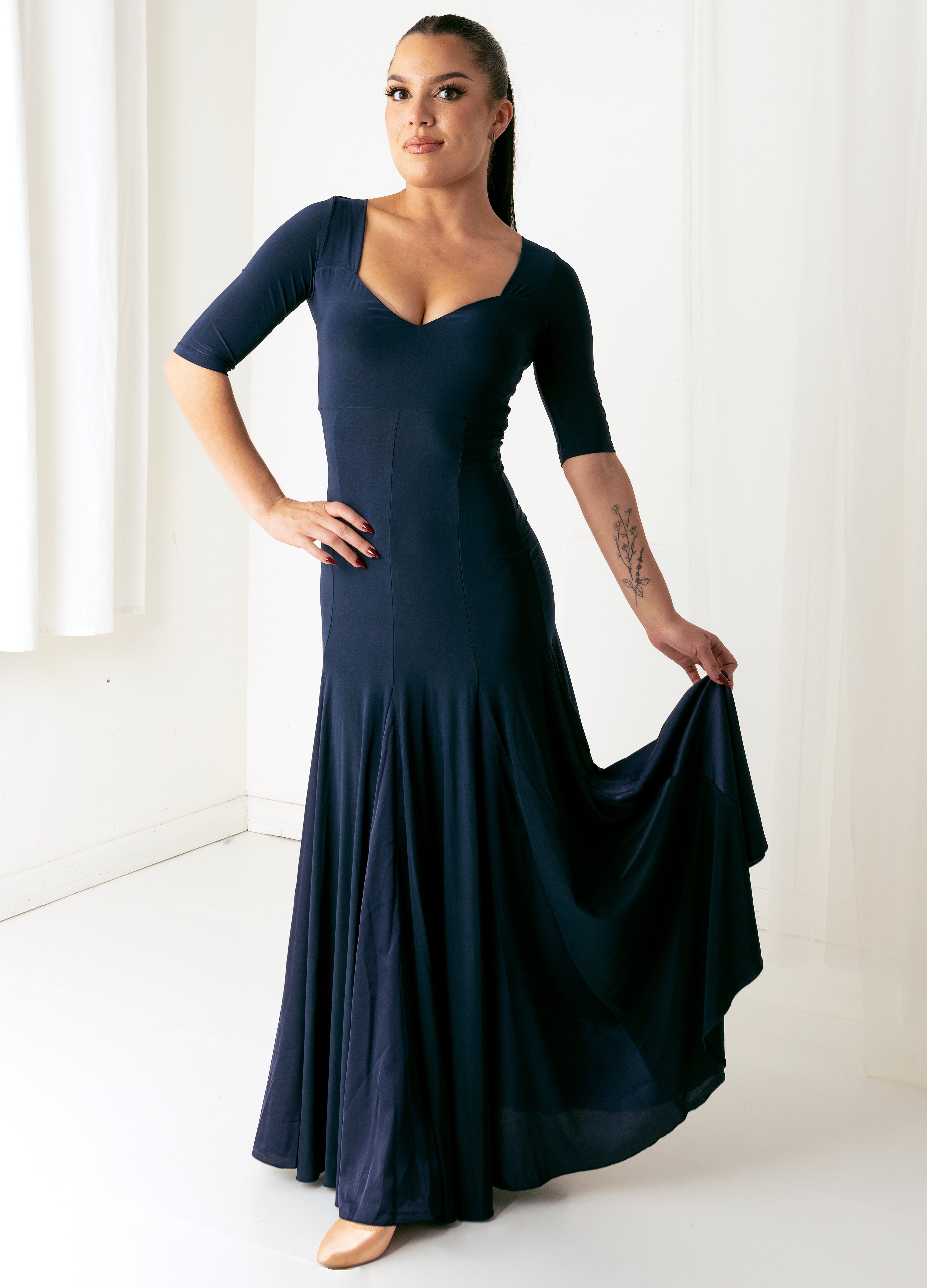 Jade Gown - Navy